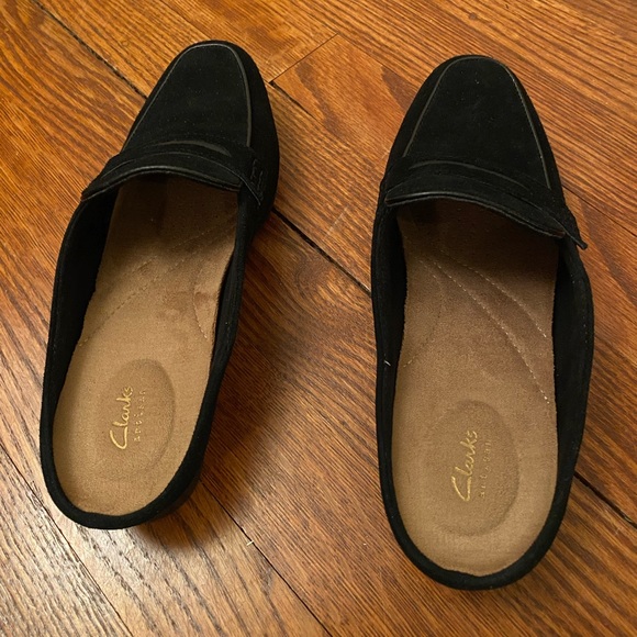 Clark’s Keesha Donna Black Suede Mule. New with Box, Never warn, Smoke free home - Picture 7 of 12